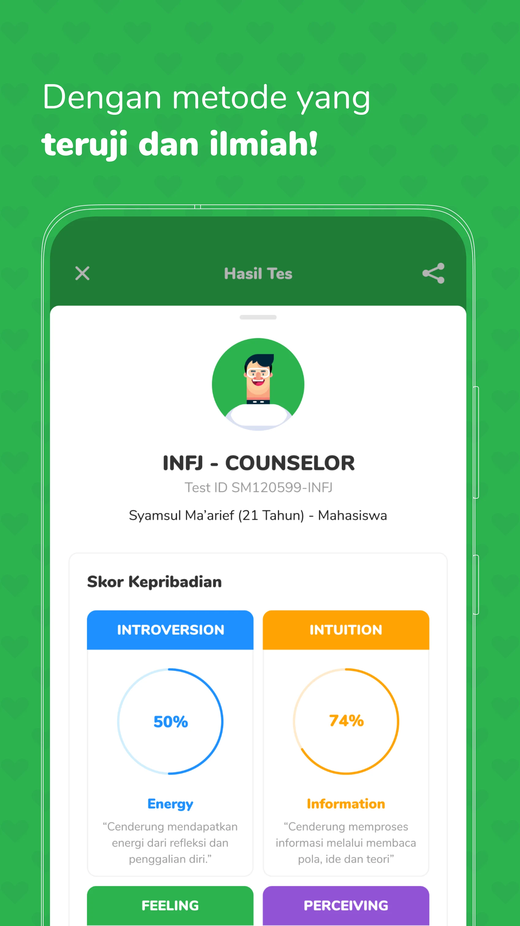 Potensiku - Tes Kepribadian screenshot